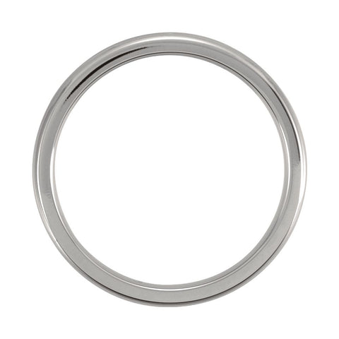 Titanium 3mm Domed Polished Band Size 7