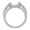 14k White Gold 1/4 CTW Diamond Ring Enhancer, Size 7