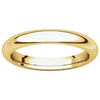 10k Yellow Gold 3mm Comfort Fit Band, Size 5