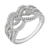 14k White Gold 1/3 ctw. Diamond Ring, Size 7