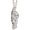 1/5 CTW Black & White Gold Diamond Infinity-Inspired 16" Necklace