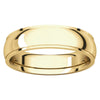 14k Yellow Gold 5mm Comfort Fit Edge Band , Size 9.5