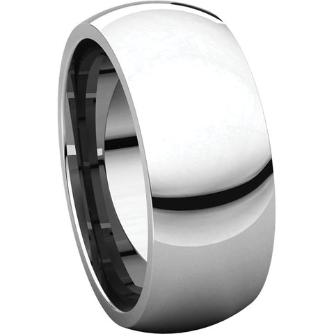 Sterling Silver 8mm Comfort Fit Band, Size 11