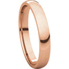 14k Rose Gold 3mm Light Comfort Fit Band, Size 6.5