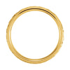 14k Yellow Gold 6mm Comfort Fit Design Band Size 10