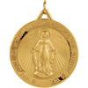 29.00 mm Miraculous Medal in 14K Yellow Gold