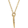 14k Yellow Gold Angel Wings 16-18" Necklace