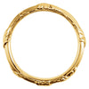 14k Yellow Gold 6mm Sculptural-Inspired Design Band Size 11