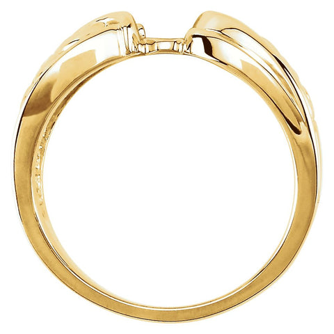 14k Yellow Gold Solitaire Engagement Ring Base, Size 6