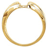 14k Yellow Gold Solitaire Engagement Ring Base, Size 6
