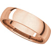 14k Rose Gold 5mm Light Comfort Fit Band, Size 10