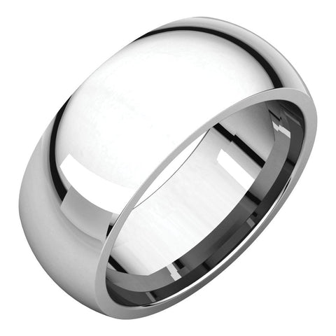 Sterling Silver 8mm Comfort Fit Band, Size 11