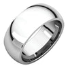 Comfort-Fit Wedding Band Ring in Sterling Silver ( Size 6.5 )