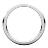 14k White Gold 2.5mm Knife Edge Comfort Fit Band, Size 6