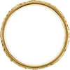 14k Yellow Gold 6mm Hand Engraved Band Size 7