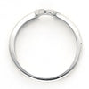 14k White Gold 1.00 CT Band for Solitaire Mounting, Size 6