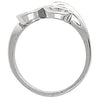 14k White Gold Freeform Ring, Size 6