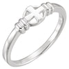 Chastity Ring in 18k Yellow Gold ( Size 6 )