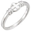 Chastity Ring in 14k Yellow Gold ( Size 6 )