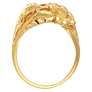 14k White Gold Freeform Ring, Size 6