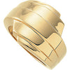 Metal Fashion Ring in 14k Yellow Gold ( Size 6 )