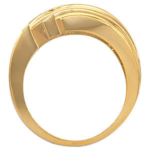 14k Yellow Gold Freeform Ring, Size 6