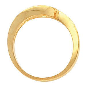 14k Yellow Gold Peg Engagement Base, Size 6