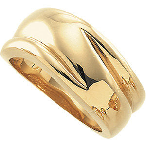 14k White Gold Fashion Ring, Size 6