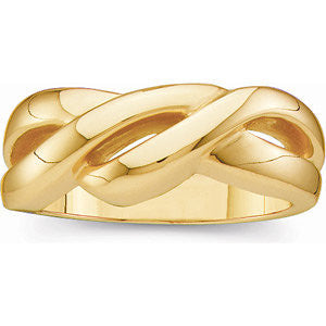 14k Yellow Gold Fashion Ring, Size 6