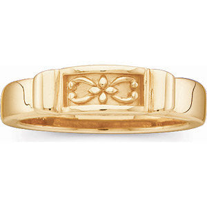 14k Yellow Gold Fashion Ring, Size 6