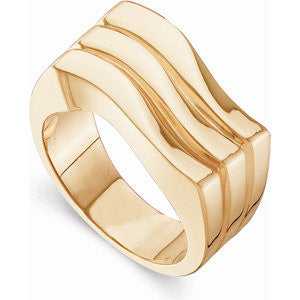 14k Yellow Gold Fashion Ring, Size 7