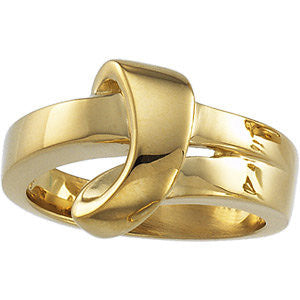 14k Yellow Gold Fashion Ring, Size 7