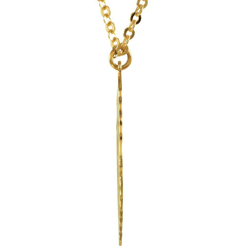 14k Yellow Gold Leaf Necklace