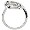 Sterling Silver Scroll Fashion Ring, Size 7