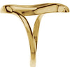 10k Yellow Gold Freeform Ring, Size 7