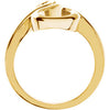 14k Yellow Gold Freeform Ring, Size 7