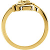 14k Yellow Gold Fashion Ring, Size 7