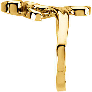 14k Yellow Gold Fashion Ring, Size 7