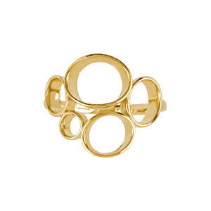 14k Yellow Gold Freeform Ring, Size 7