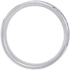14k White Gold 7mm Comfort-Fit Enamel Band Size 6