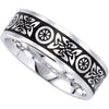 Bridal Duo 07.00 mm Comfort-Fit Enameled Band in 14k White Gold (Size 12.5 )
