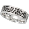 Bridal Duo 07.00 mm Comfort-Fit Enameled Band in 14k White Gold (Size 9 )