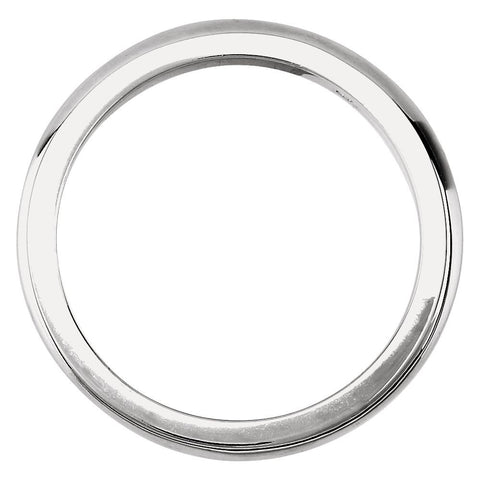 Platinum 3mm Solstice Solitaire® Tapered Knife Edge Band, Size 7