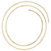 14K Yellow Gold 1.4mm Diamond-Cut Cable 16-Inch Chain