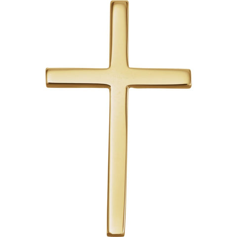 14k Yellow Gold 21.75x13.5mm Cross Pendant