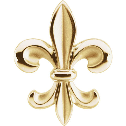 14k Yellow Gold Fleur-de-lis Pendant