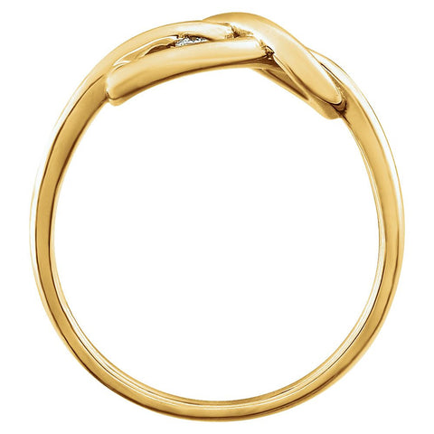 14k Yellow Gold .03 CTW Diamond Ring, Size 7