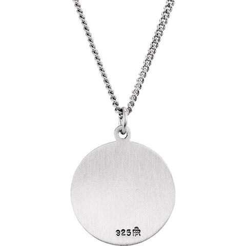Sterling Silver 18.25 Round St. Martin de Porres Medal