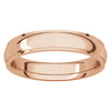 14k Yellow Gold 4mm Comfort Fit Edge Band , Size 9