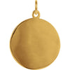 14k Yellow Gold 18mm Round St. Florian Medal